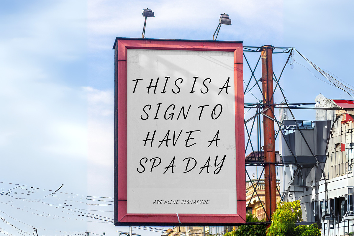 Adenline Signature – Handwring, a Handwritten Font by adenpinkstore (Photo 5 of 5)