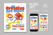 Creative Art Class Flyer, a Flyer Template by graphicook (Thumbnail 1 of 3)