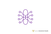 Circuit Node Abstract Logo, a Branding & Logo Template by Vectorium Studio (Thumbnail 11 of 16)
