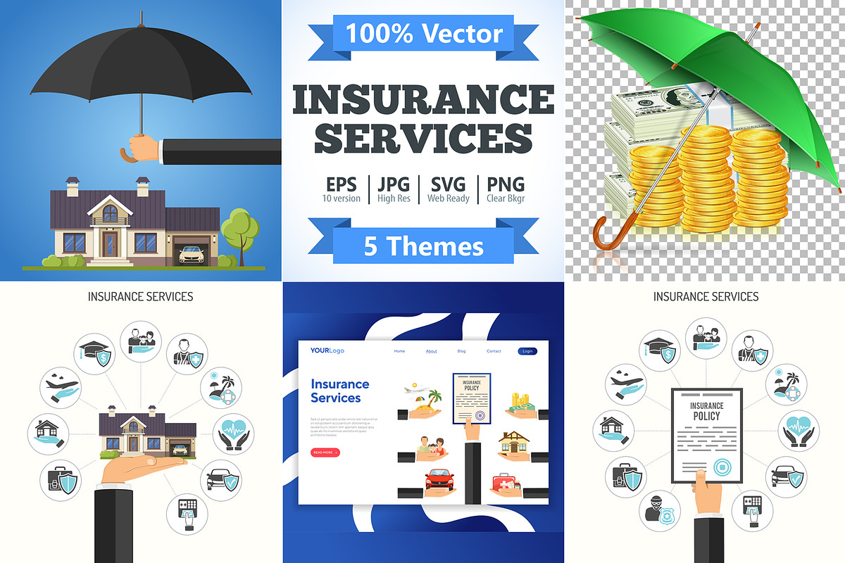 Insurance Services Concepts, an Education Illustration by TAlex (Photo 1 of 7)