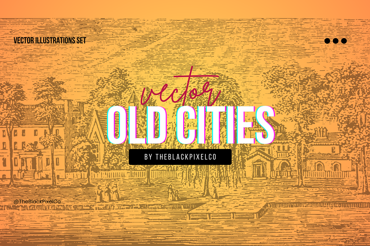 Old Cities Vector Illustrations, a Person Illustration by TheBlackPixelCo (Photo 1 of 7)