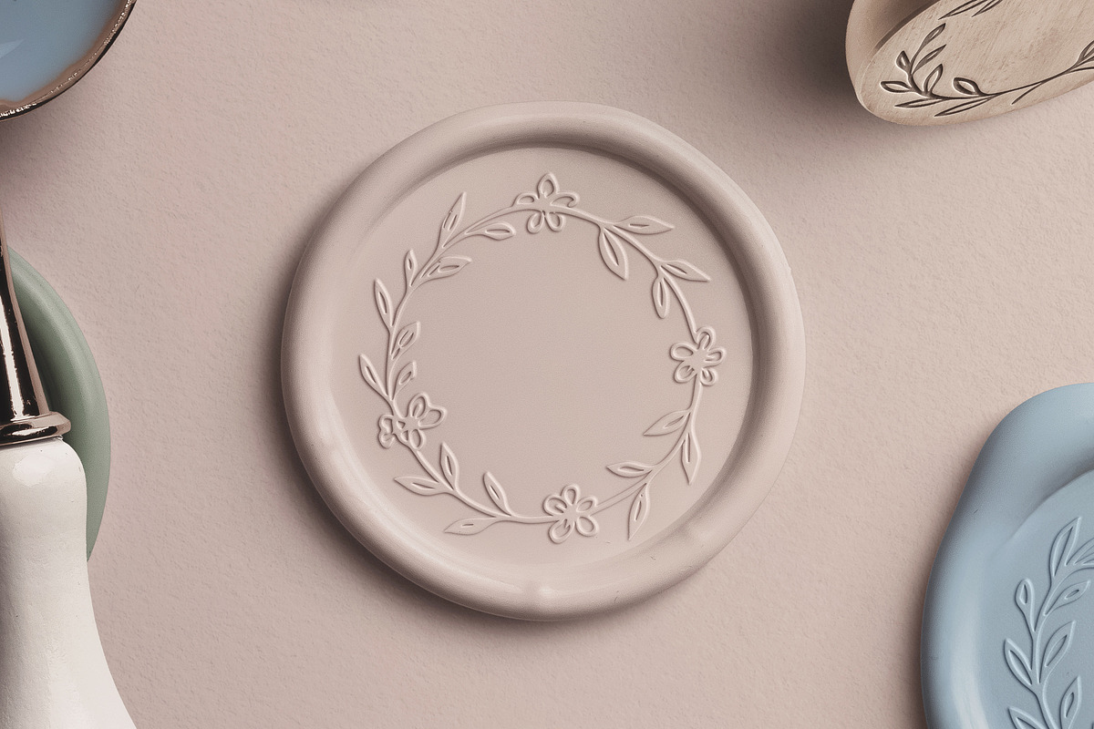 Wax Seal Close‑Up Mockup, a Product Mockup by Custom Scene (Photo 3 of 11)