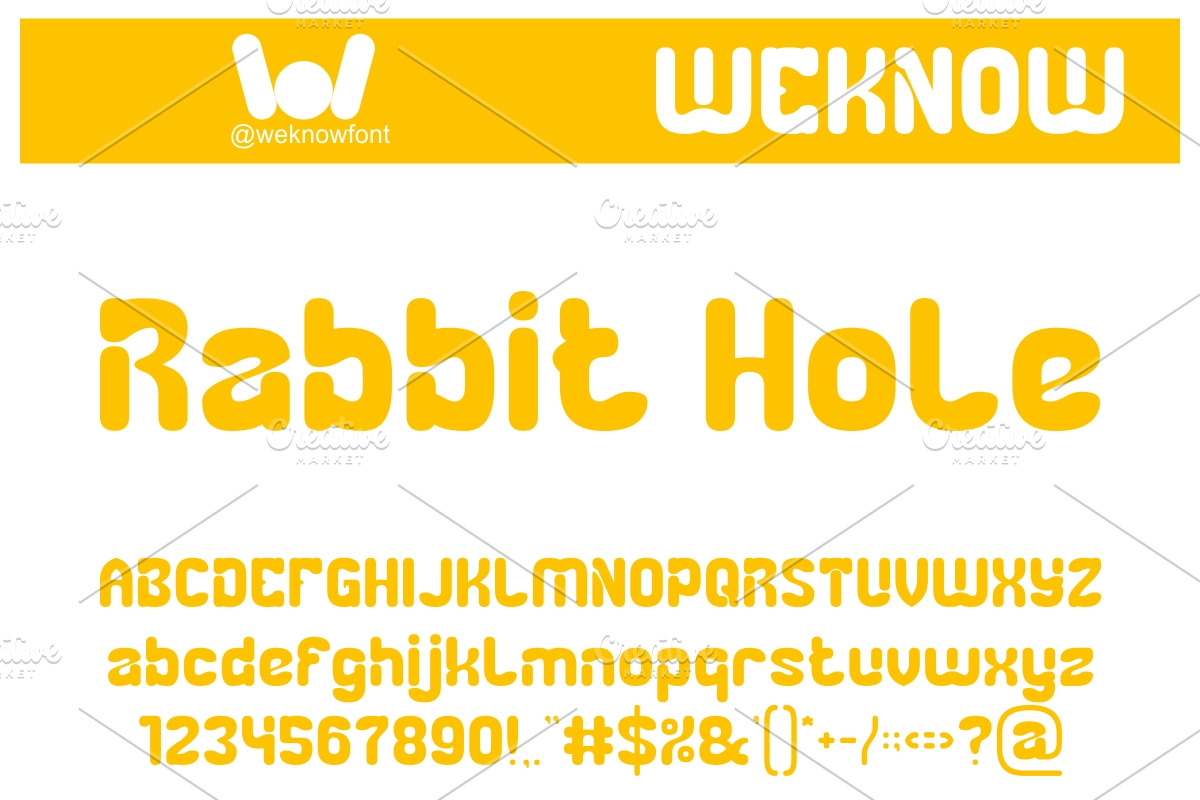 Rabbit Hole font, a Serif Font by weknow (Photo 1 of 8)