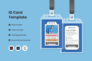 2 Set ID Card Template Design V4