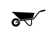 Utility Wheelbarrow Silhouette Set, an Object Graphic by Designs_River (Thumbnail 2 of 3)