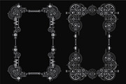 12 Premium Steampunk Poster Borders, a Background Graphic by the-sastra (Thumbnail 7 of 7)