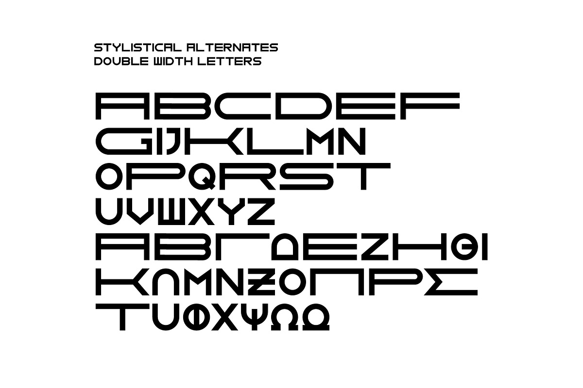 GNF-MENU bold display font preview 3