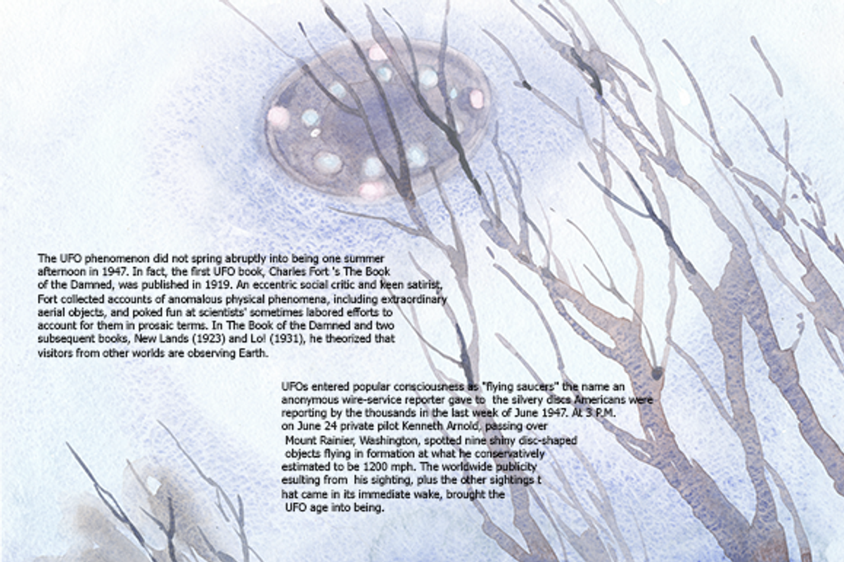 Watercolor UFO cliparts for articles, an Illustration by masha gross (Photo 4 of 4)