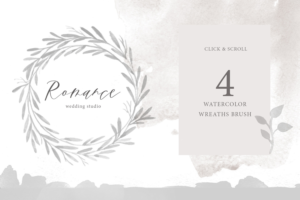 80 Watercolor brushes preview 5