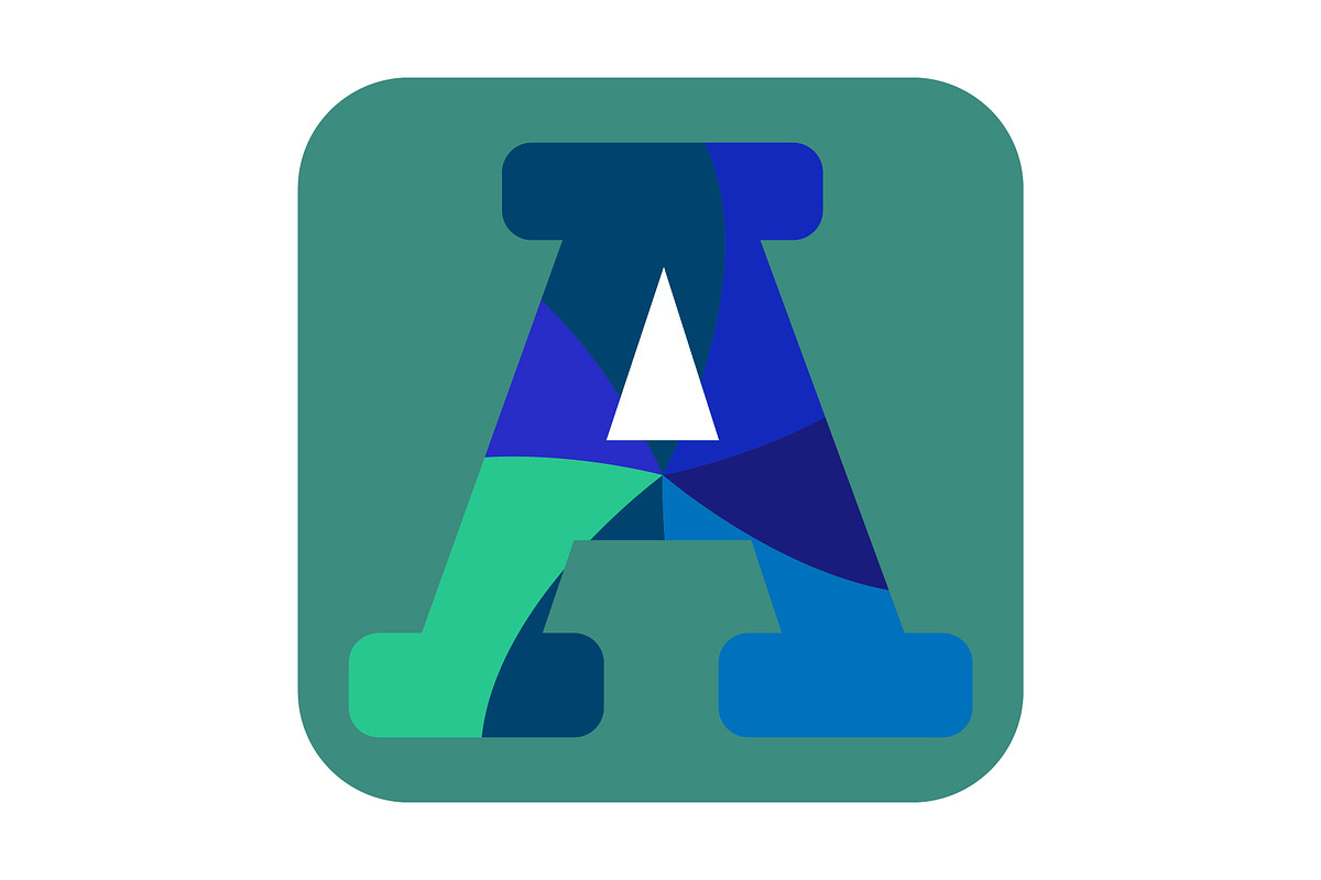 Letter A logo design template, a Branding & Logo Template by Sumberpangan (Photo 1 of 3)