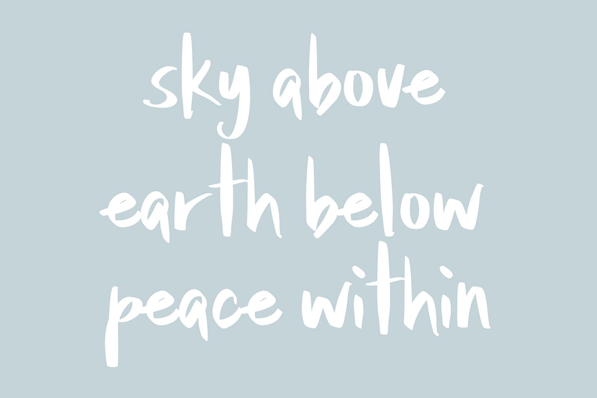 In The Stillness Handwritten font, a Handwritten Font by Jodi Van der Kruik (Photo 3 of 6)
