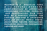 MaxMan Grafitti Font, a Font by zerologicstudio (Thumbnail 2 of 3)