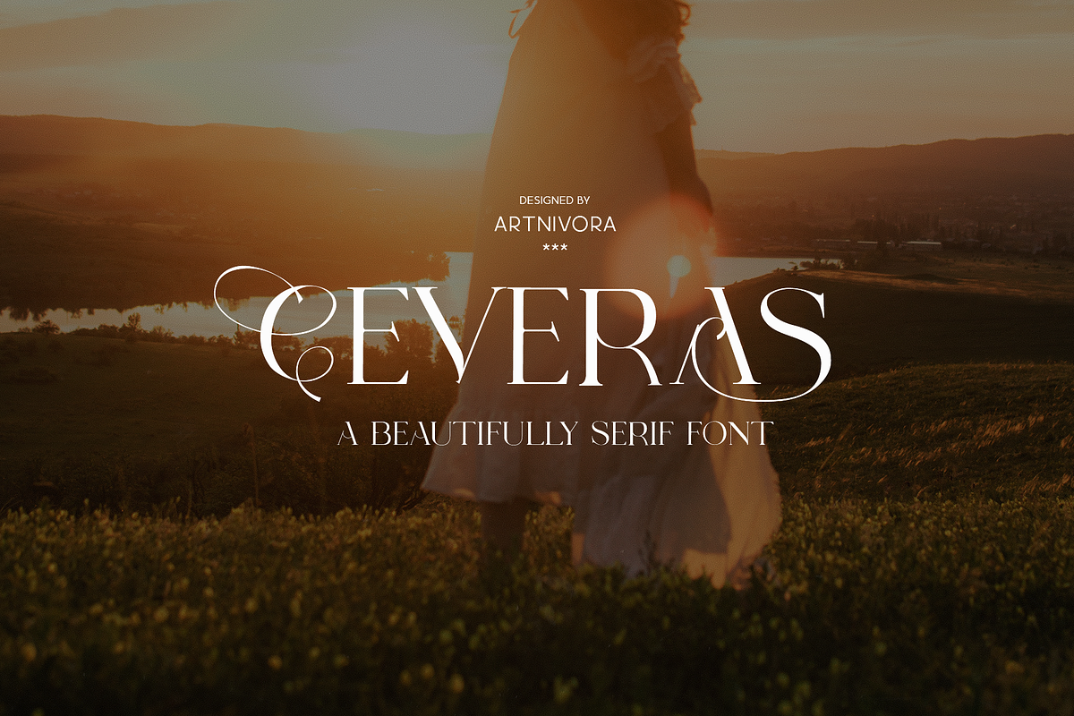 Ceveras - Beauty Serif Font, a Serif Font by ivan_artnivora (Photo 1 of 5)