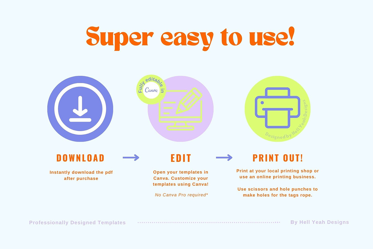 Funky Hang Tags Templates, a Card Template by Hell Yeah Designs (Photo 5 of 9)