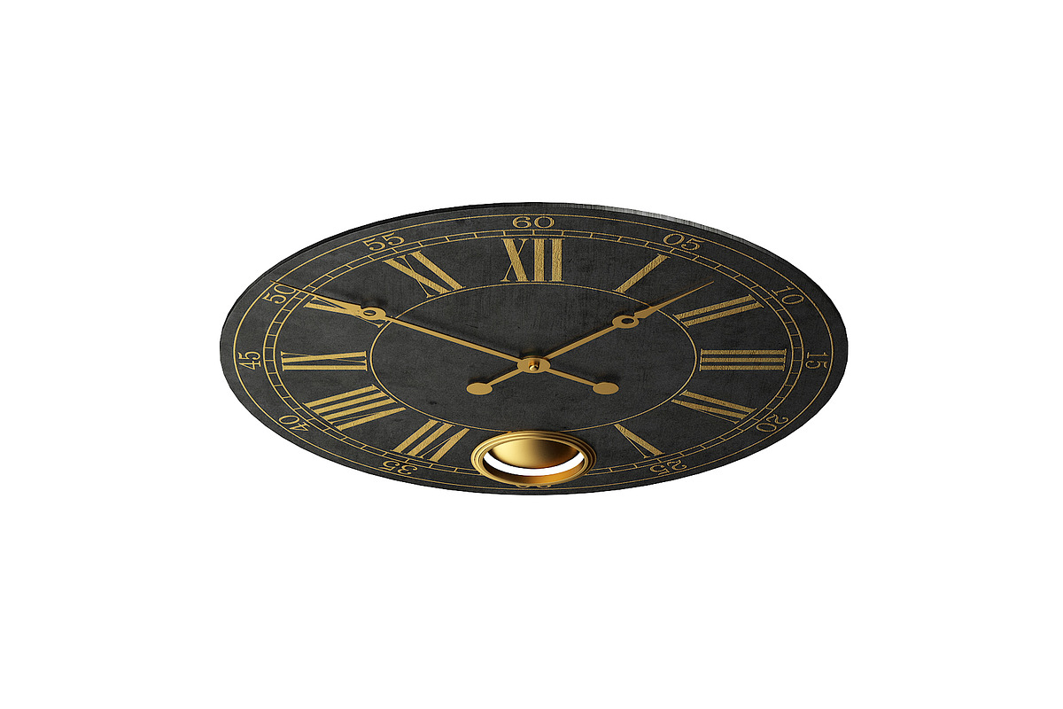 Large Wall Clock, an Object 3D Model by CGAxis (Photo 5 of 6)