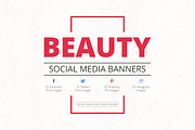 Beauty Social Media Banners, a Social Media Template by Web Donut (Thumbnail 1 of 9)