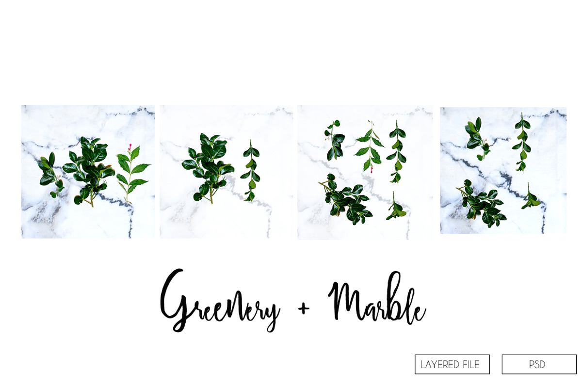 Greenery Leaf + Marble Mockup Pack, a Product Mockup by Aloha Philly (Photo 6 of 6)