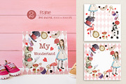 Alice in Wonderland Clipart, a Person Illustration by ArtGiftsStudio (Thumbnail 2 of 5)