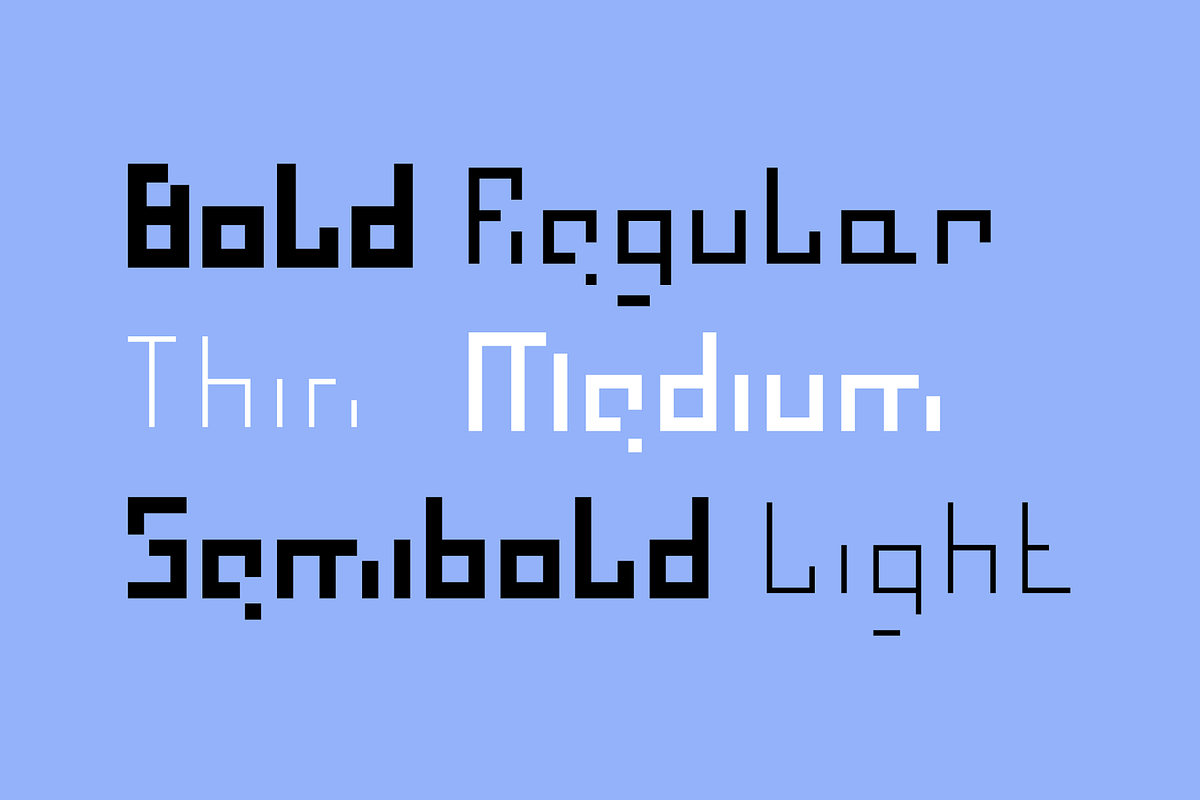 Piksel Core Font Family, a Sans Serif Font by Fontsphere (Photo 3 of 9)