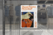 Glued Poster Mockup, an Advertising Mockup by Unerispace (Thumbnail 2 of 5)