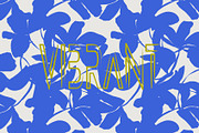 Blue white silhouette minimal flower, a Pattern Graphic by Nocito Design (Thumbnail 1 of 5)