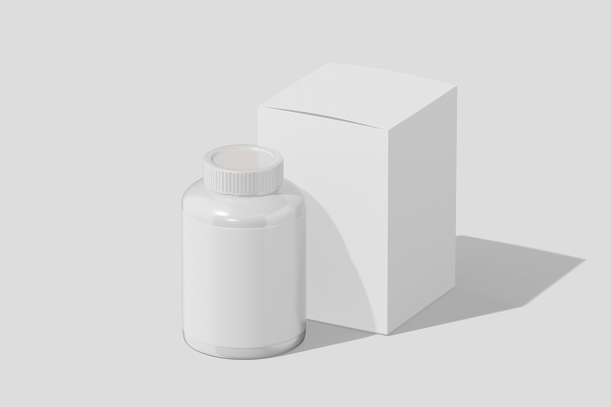Supplement Bottle Mockup, a Packaging Mockup by Permadi Creative (Photo 3 of 5)