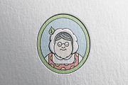 Vintage Grandmother Chef logo 7 PACK, a Branding & Logo Template by Alexandra De Angelis (Thumbnail 4 of 7)