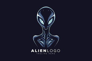Alien Logo, a Branding & Logo Template by Xoovion