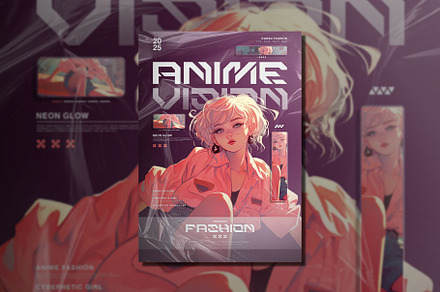 Futuristic Fashion Flyer Poster, a Poster Template by Brainwave