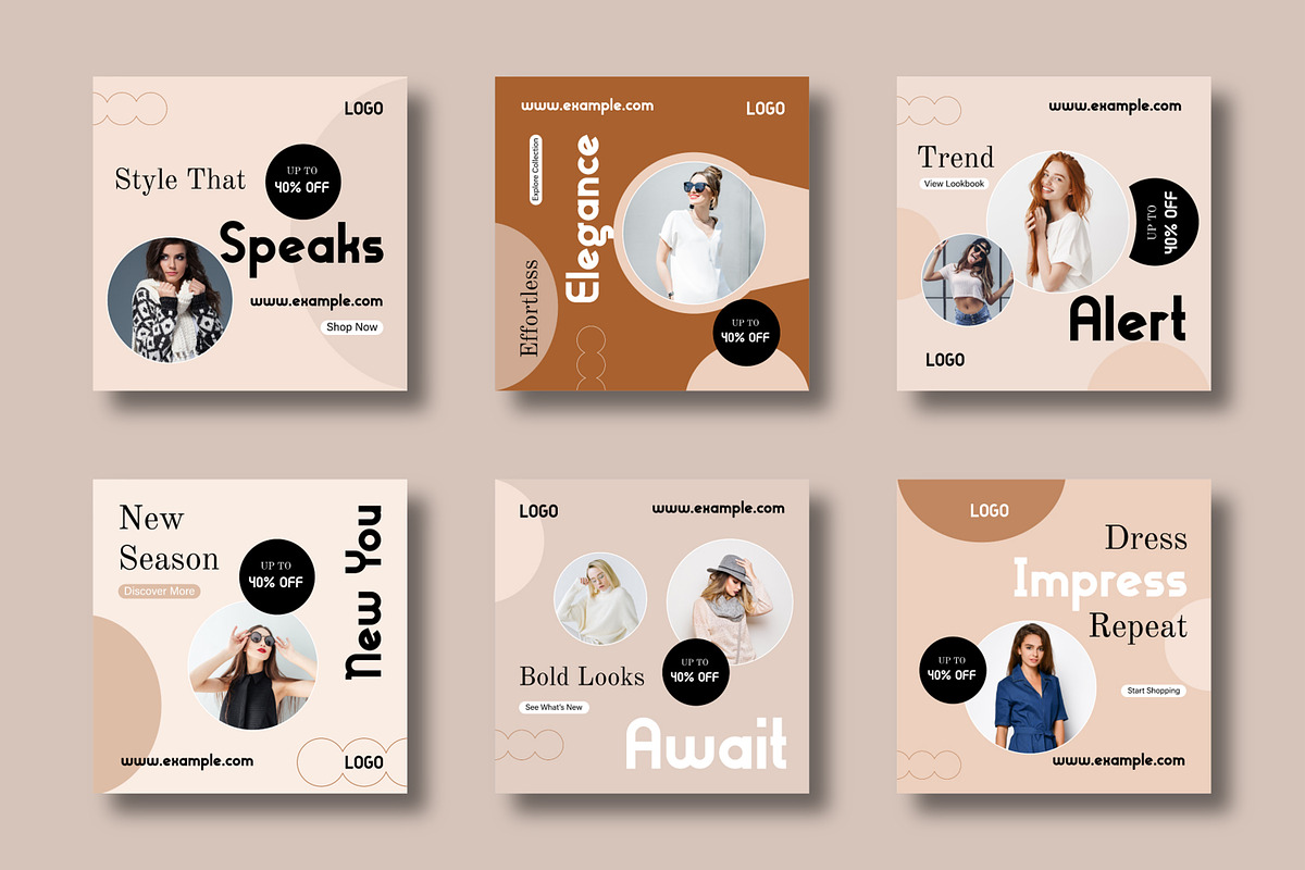 Modern Fashion Sale Social Media, a Social Media Template by MightyDesign (Photo 1 of 8)
