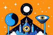 Surreal Cosmic Eye Illustration Pack, a Decorative Illustration by StockVerse Creative (Thumbnail 4 of 4)