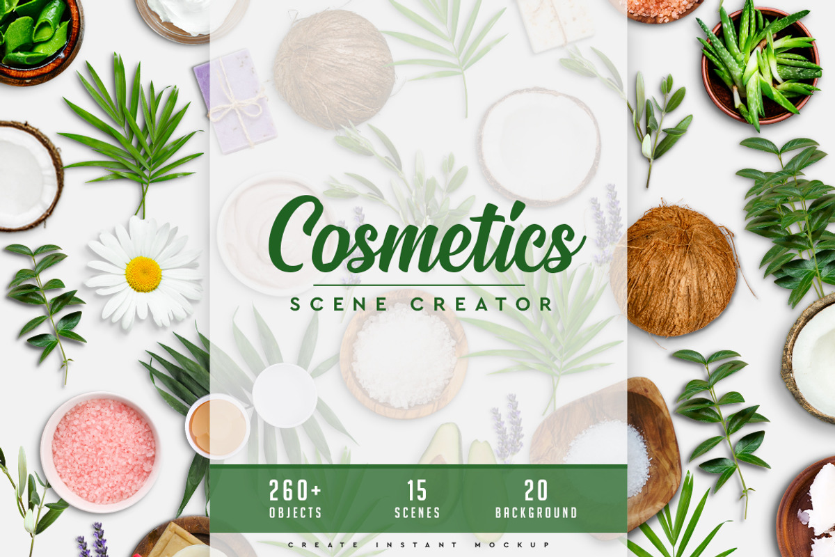 Cosmetics & Spa Scene Generator, a Mask Mockup by Mila (Photo 1 of 9)