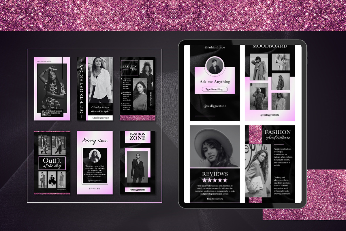 50 Fashion Stories Canva Templates, a Templates & Theme by TemplateCastleStore (Photo 3 of 10)