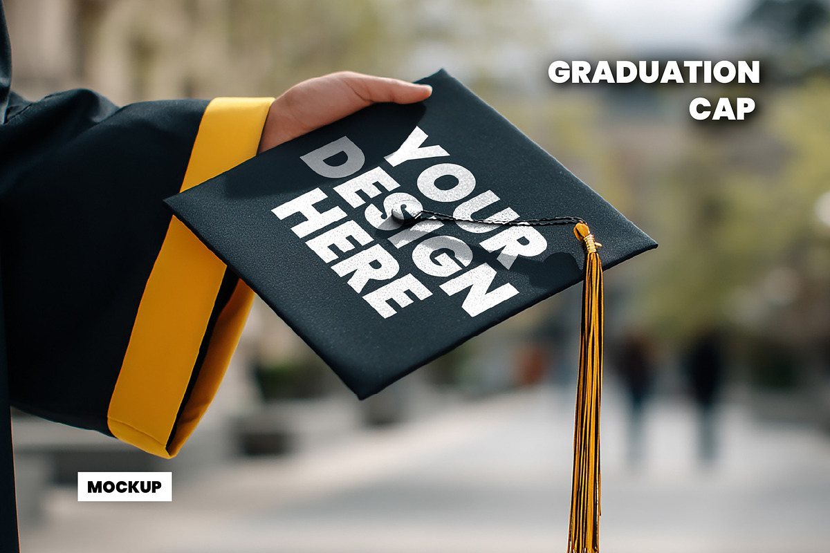 Graduation Cap Mockup, a Hat Mockup by studiogstock