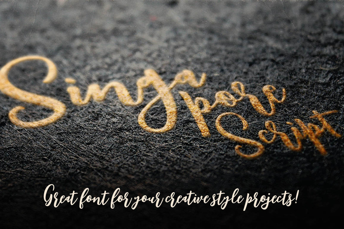 Singapore Script Font preview 4