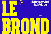 Le Brond | Modern Sport Font
