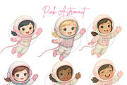Pink Astronaut Clipart, Space Girl, a Person Illustration by VM PARTYS  BY TAIRUMA (Thumbnail 6 of 10)