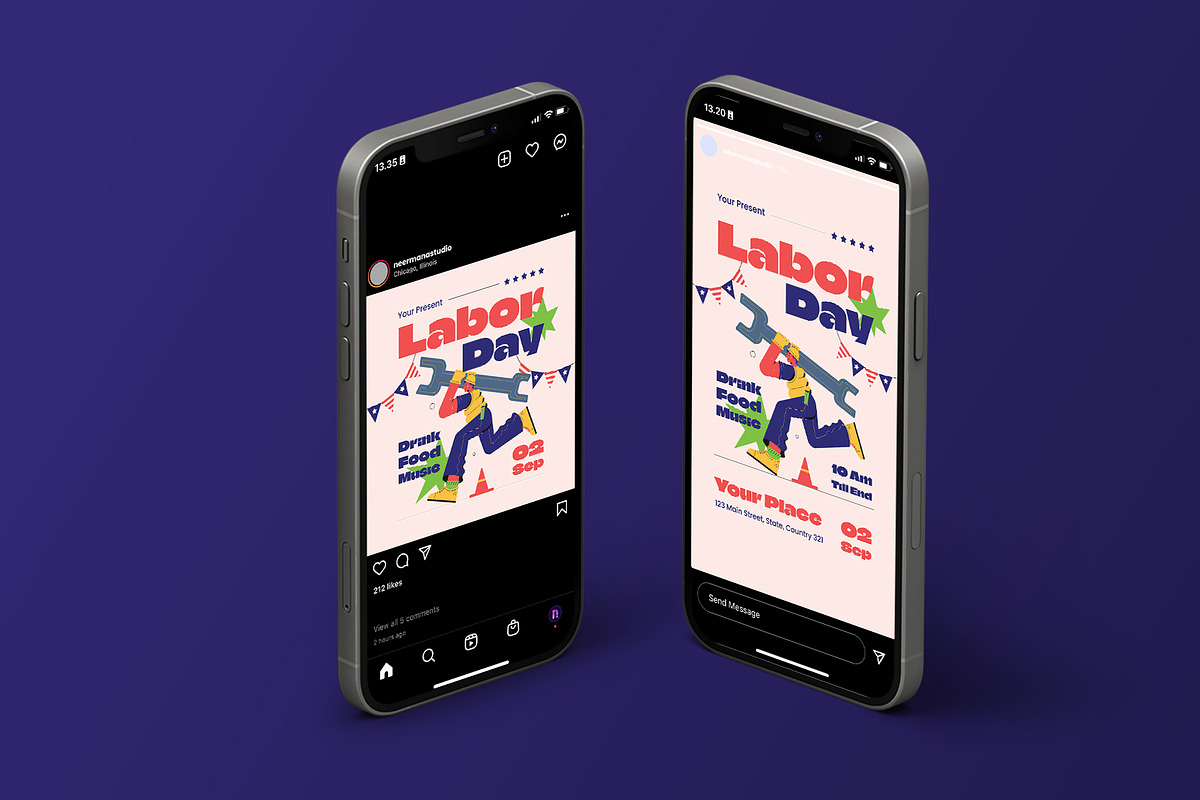 Creative Labor Day Flyer, a Flyer Template by Neermana (Photo 4 of 4)
