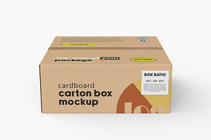 Cartoon Box Mockup