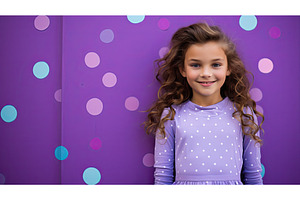 polka purple dots ai generated, a Beauty & Fashion Photo by pikepicture