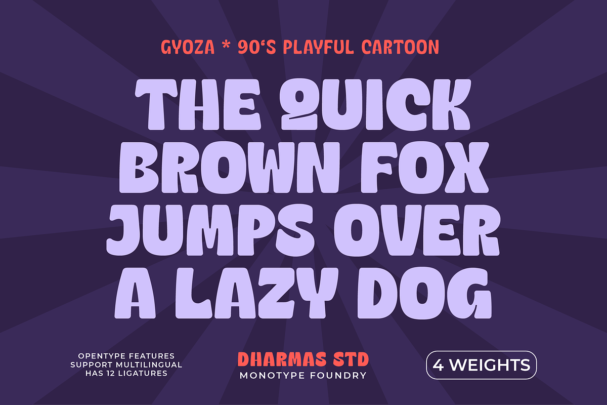 Gyoza - Cartoon Font Family, a Font by Dharmas Foundry (Photo 4 of 15)