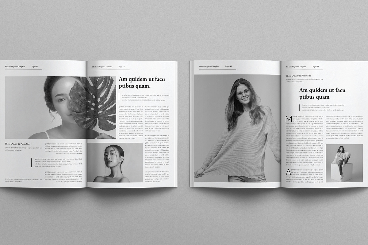 Modern Magazine Template, a Magazine Template by E-Type (Photo 5 of 7)