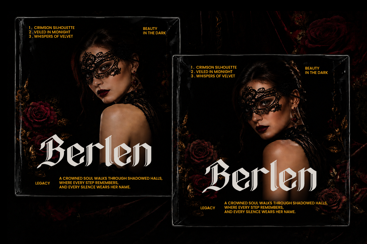 Glimore - Luxury Blackletter Font, a Blackletter Font by Font Liner (Photo 4 of 9)