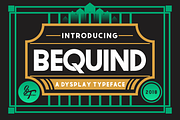 BEQUIND display font Bold and style, a Sans Serif Font by SHEILLA (Thumbnail 12 of 18)