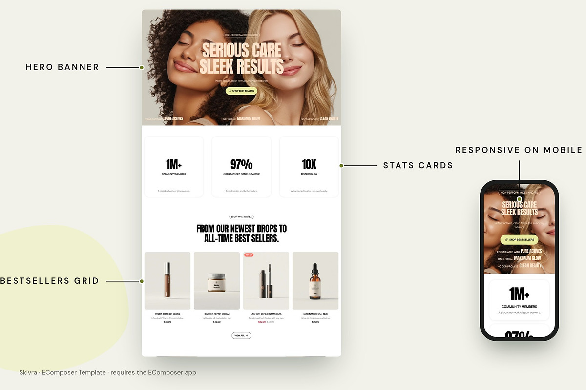 Skivra - Shopify EComposer Template, a Shopify Template by Boost Convert (Photo 2 of 11)