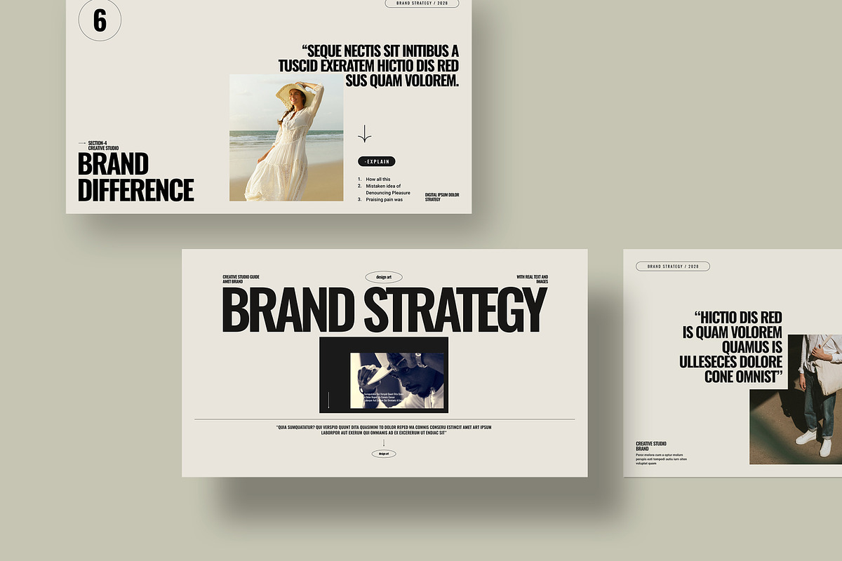 Brand Strategy Presentation Template, a Presentation Template by evgenystudio (Photo 3 of 7)