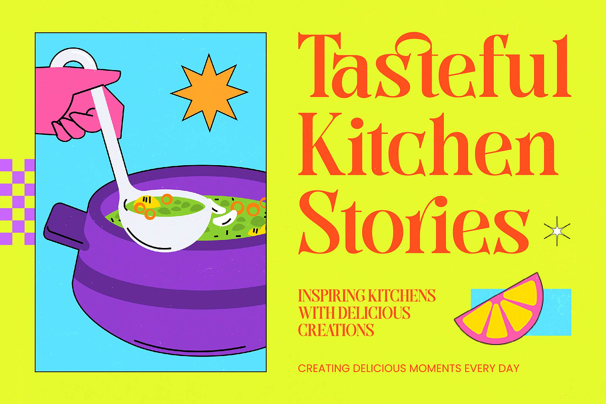 Cooking Paradise Serif Display Font, a Serif Font by timelesstype.co (Photo 3 of 10)