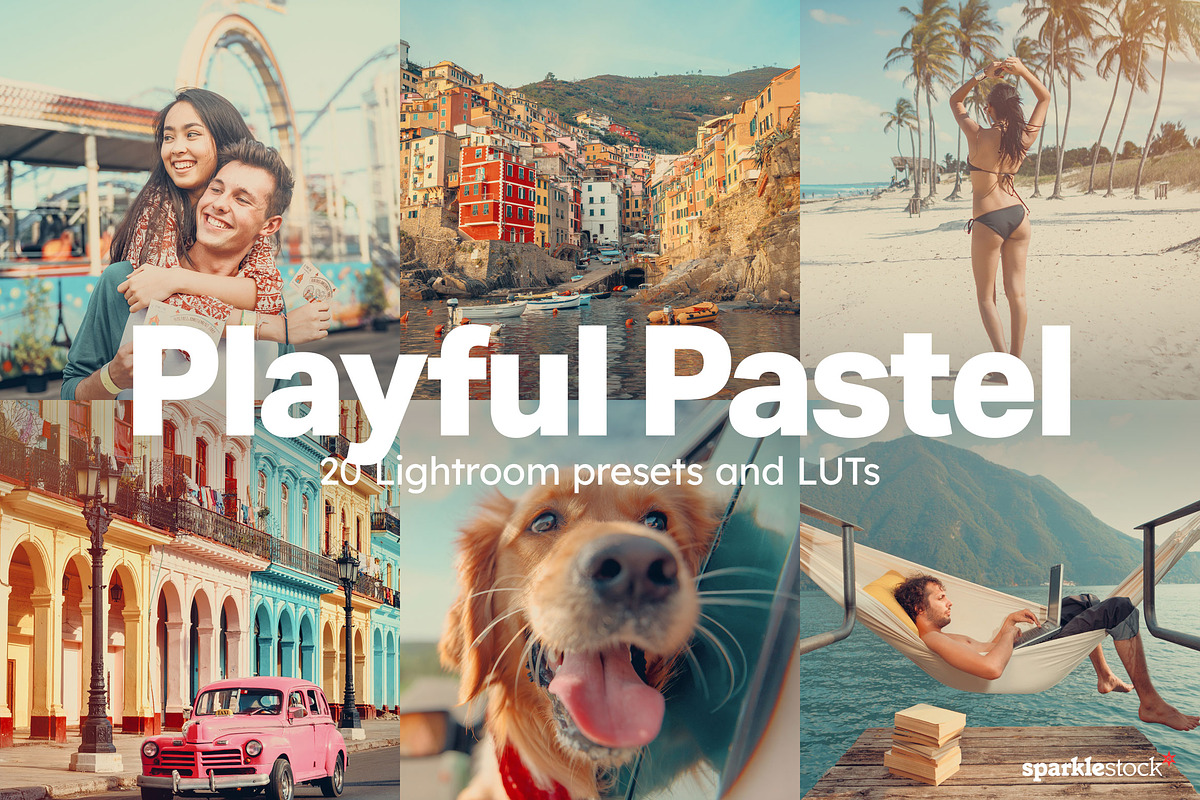 20 Playful Pastel Lightroom Presets, a Preset Add-On by SparkleStock (Photo 1 of 12)