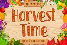 Harvest Time - Sprinkles Unique Font