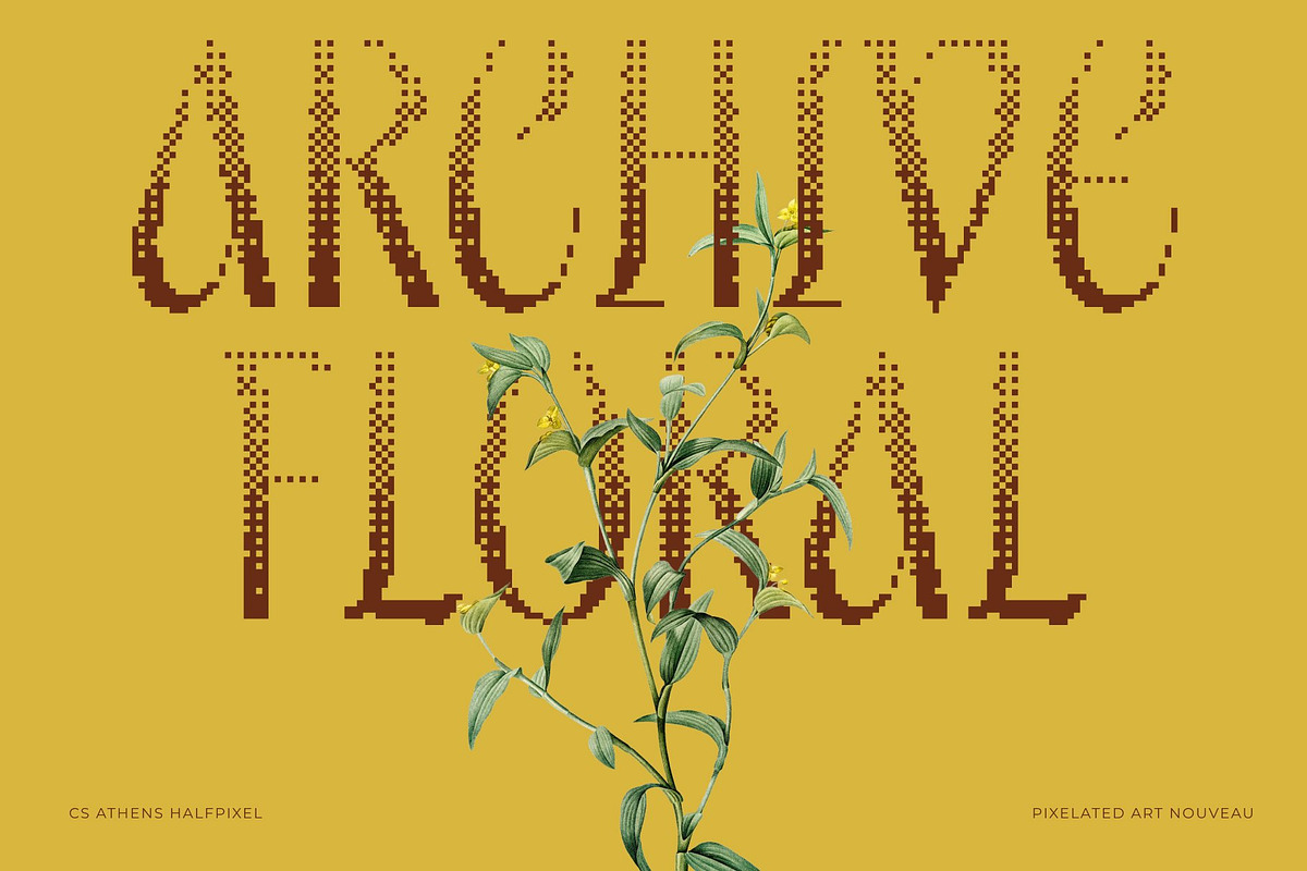 CS Athens Halfpixel, a Sans Serif Font by Craft Supply Co. (Photo 6 of 8)